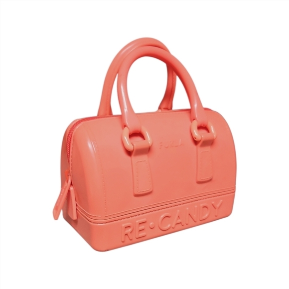 FURLACandy Bag Coral Jelly Mini Satchel Handbag